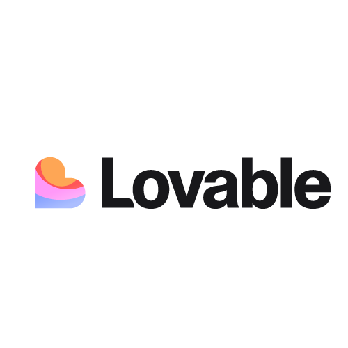Logo for Lovable, an AI tool